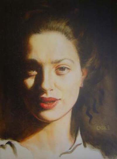 Cedar Lee\'s portrait, painted by Ron Ogle