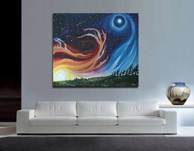 Cosmic Dance in a room