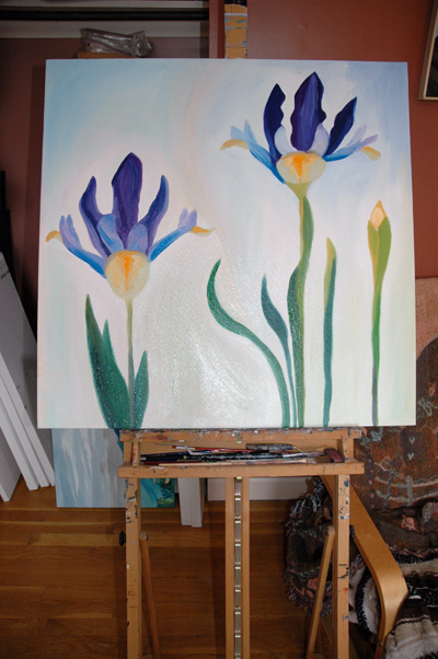 Irises Work in Progress