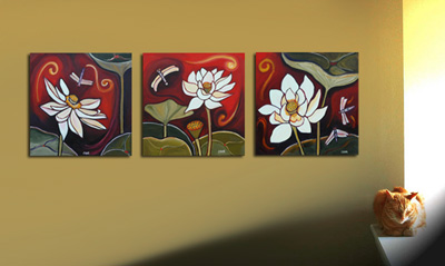 Lotus Art in a Room