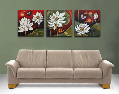 Lotus Art in a Room