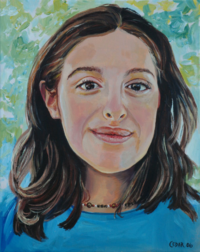 Portrait painting by Cedar Lee: Shirah