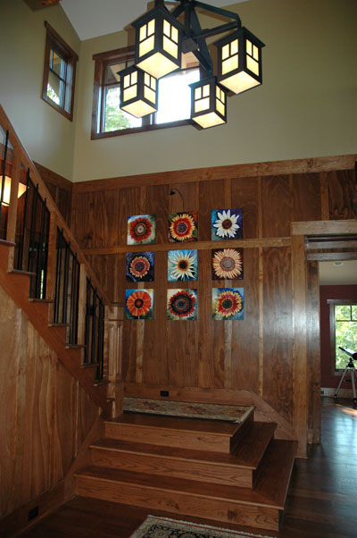Sunflower Art in Collectors' Home