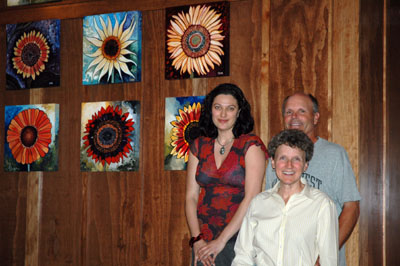 Sunflower Art in Collectors' Home
