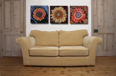 Sunflowers in Room