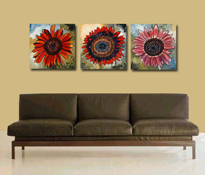 Sunflowers in Room