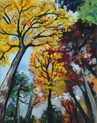 Painting: Fall Color - Art by Cedar Lee