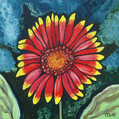 Sunflower Art: Indian Blanket