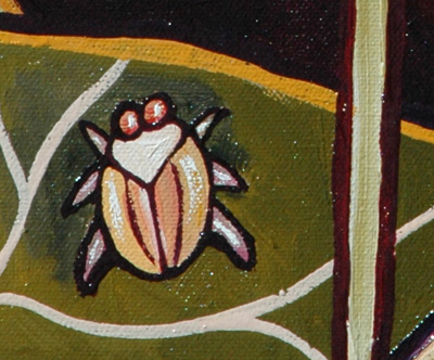 Detail: Lotus Pond II, Beetle