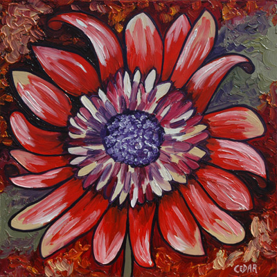 Sunflower Art by Cedar Lee: Starburst Blaze