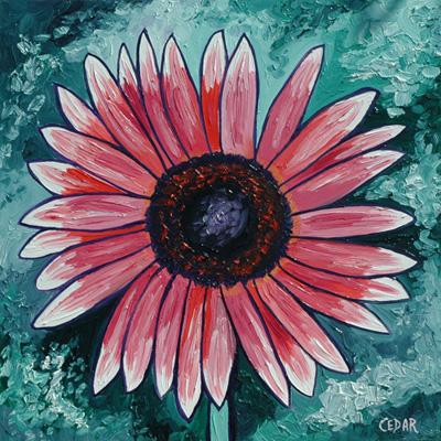 Sunflower Art by Cedar Lee: Strawberry Blonde II