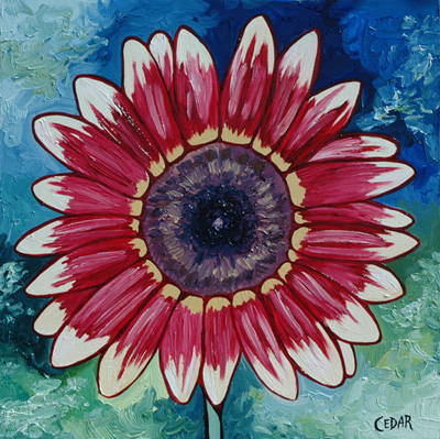 Sunflower Art by Cedar Lee: Strawberry Blonde III