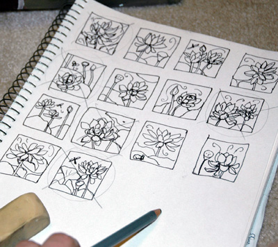 Lotus Art Sketches