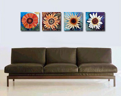Sunflowers in a Room