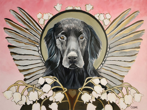 The Caregiver. 36" x 48", Acrylic on Canvas, © 2023 Cedar Lee