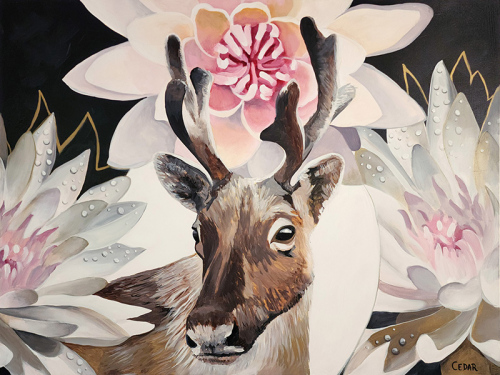 The Explorer. 36" x 48", Acrylic on Canvas, © 2023 Cedar Lee