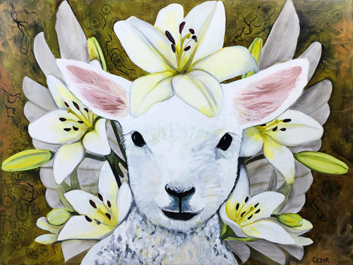The Innocent. 36" x 48", Acrylic on Canvas, © 2023 Cedar Lee