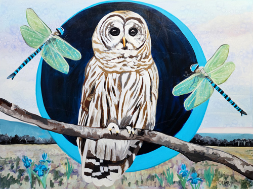 The Magician. 36" x 48", Acrylic on Canvas, © 2023 Cedar Lee
