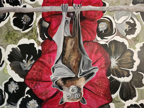 The Outlaw. 36" x 48", Acrylic on Canvas, © 2023 Cedar Lee