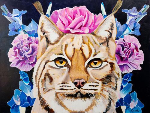 The Ruler. 36" x 48", Acrylic on Canvas, © 2023 Cedar Lee