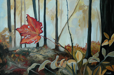 Winter Foretold. 24" x 36", Oil on Canvas, © 2007 Cedar Lee