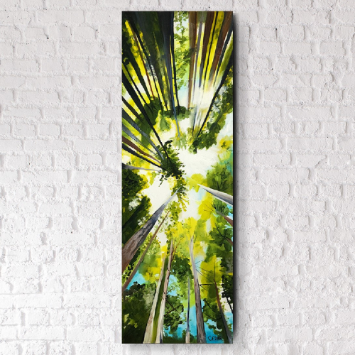 Convergence in the Sky. 36″ x 12″, Acrylic on Canvas, $900