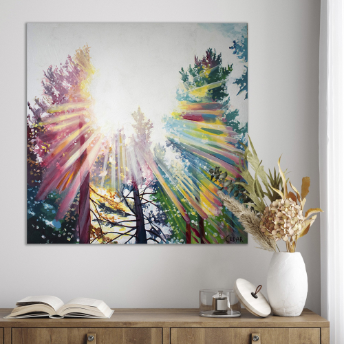 Sunburst. 30″ x 30″, Acrylic on Wood, $1900