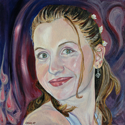 Katrina. 20" x 20", Acrylic on Canvas, © 2007 Cedar Lee