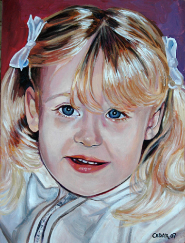 Leann Joy. 16" x 12", Acrylic on Canvas, © 2007 Cedar Lee