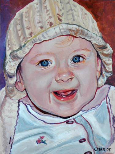 Maura Elise. 16" x 12", Acrylic on Canvas, © 2007 Cedar Lee