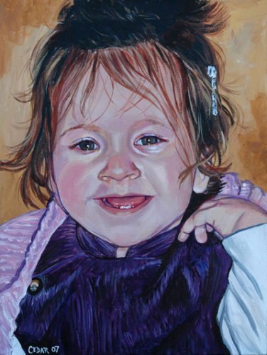 Zoie. 16" x 12", Acrylic on Canvas, © 2007 Cedar Lee