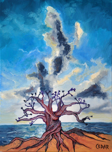 Sea Sky. 16" x 12", Oil on Canvas, © 2016 Cedar Lee