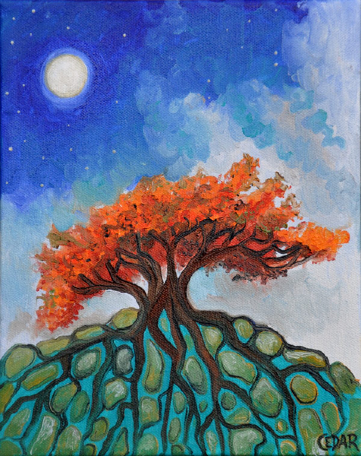 Crisp Autumn Night - Art by Cedar Lee