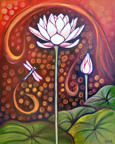 Glow Within. 30" x 24", Oil on Canvas, © Cedar Lee 2013