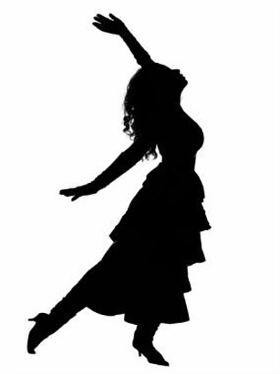 Dancing woman clip art: used as inspiration for Cedar Lee painting: Forest Nymph