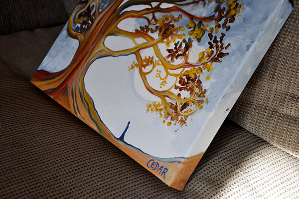 Silence is Golden. 12" x 16", Oil on Canvas, © 2015 Cedar Lee