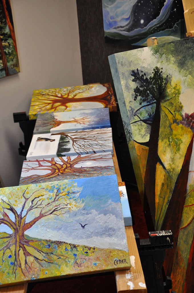 Art studio of Cedar Lee, January 2016