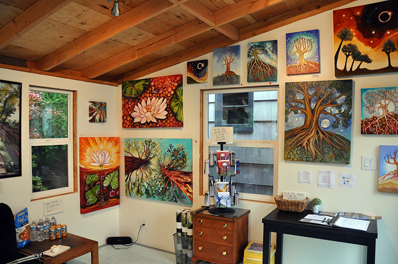Art Studio of Cedar Lee during Portland Open Studios, October 2016