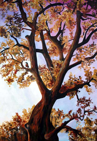 Fall Jubilation. 49" x 34", Acrylic on Canvas, © 2006 Cedar Lee