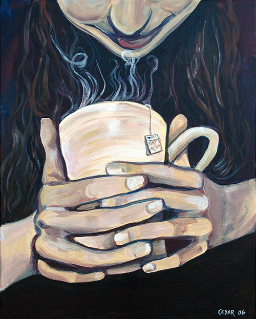 Delicious Warmth . 20" x 16", Acrylic on Canvas , © 2006Cedar Lee