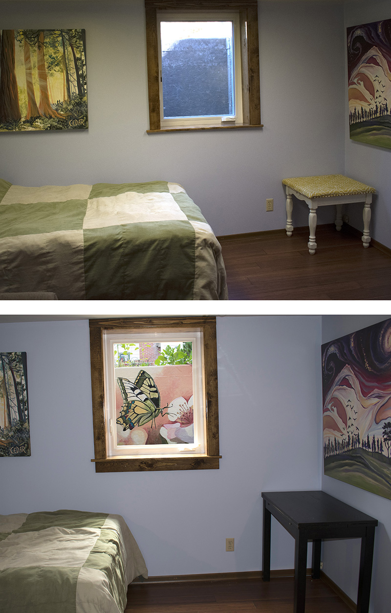 Cedar Lee Swallowtail Mural: Before & After