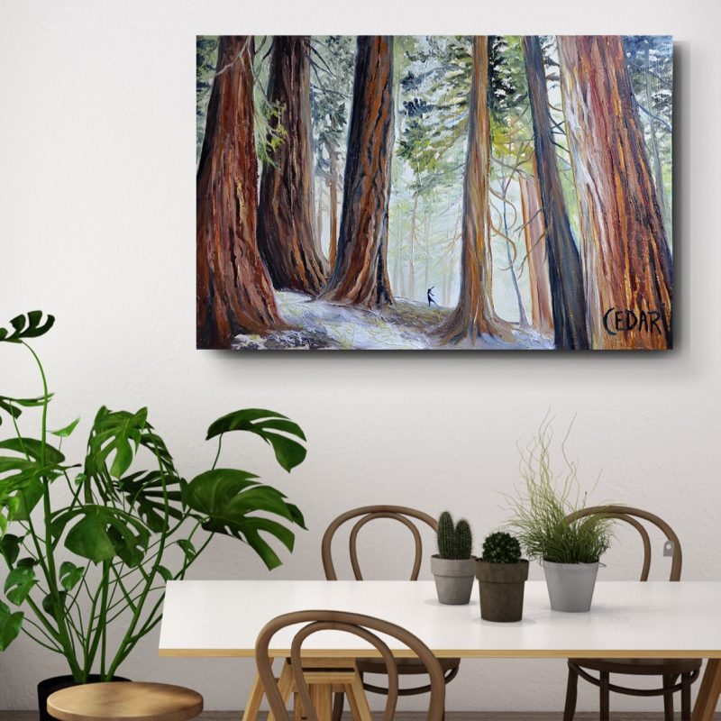 Forest Nymph. 24" x 36", Oil on Canvas, © 2015 Cedar Lee