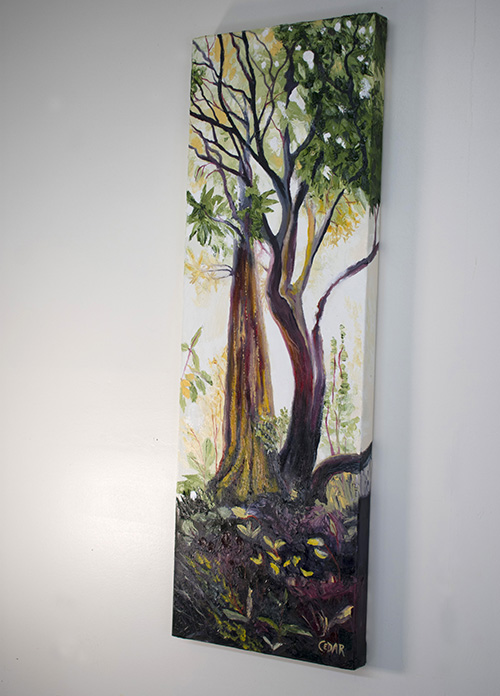 Jungle Glow. 36″ x 12″, Oil on Canvas, © 2018 Cedar Lee