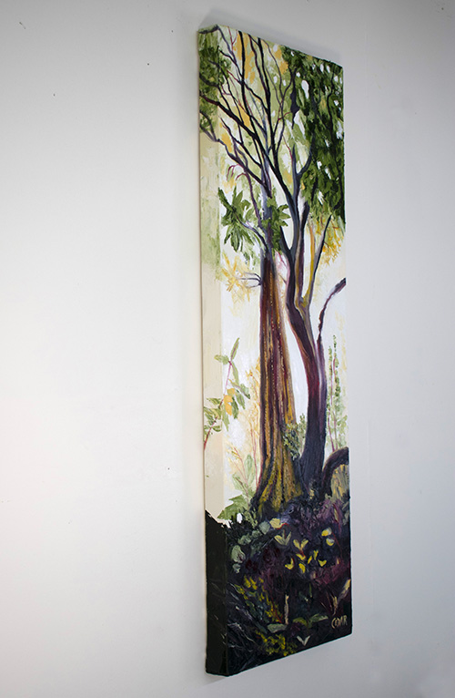 Jungle Glow. 36″ x 12″, Oil on Canvas, © 2018 Cedar Lee