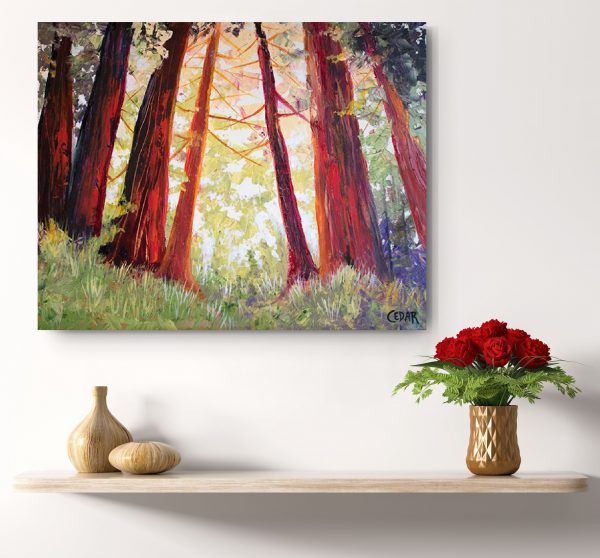 Sunshine Forest Art Print