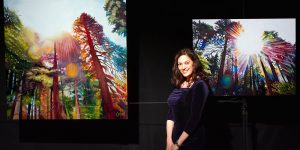 Pop-up art show in Portland