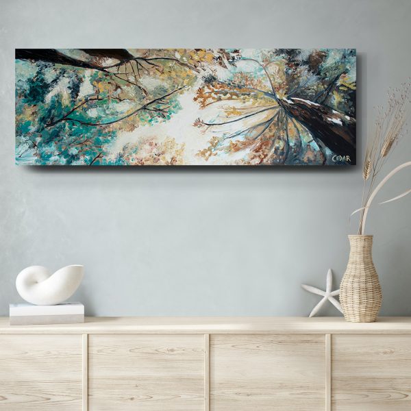 Treetop Wonder: Original 12" x 36"