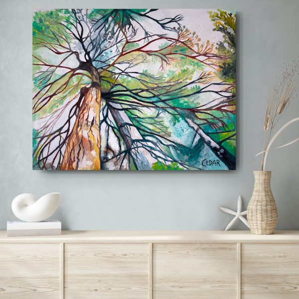 Twisting Branches: Original 24" x 30"