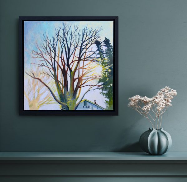 Denizen: Original 16" x 16" (18" x 18" with frame)