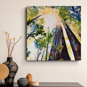 Sun & Shadows Forest Art Print